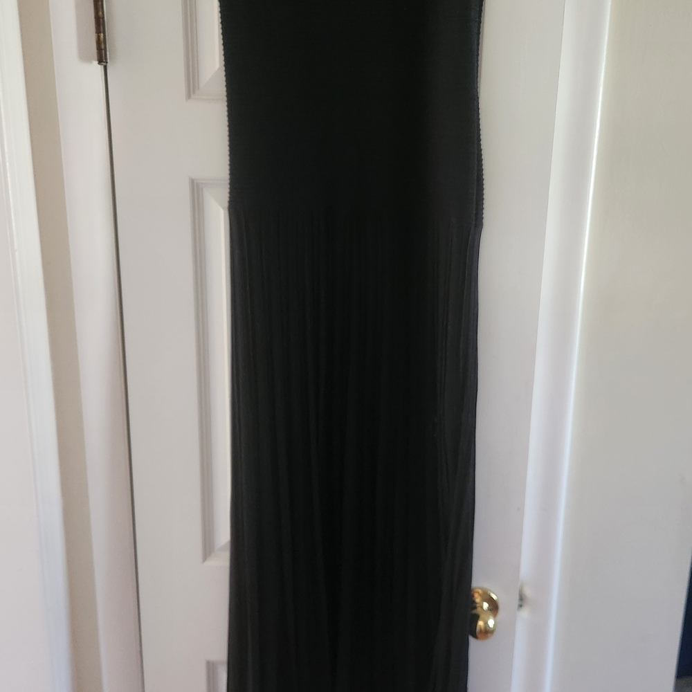 COS Black Strapless Maxi Dress